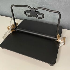 Longaberger basket co black wrought iron napkin holder